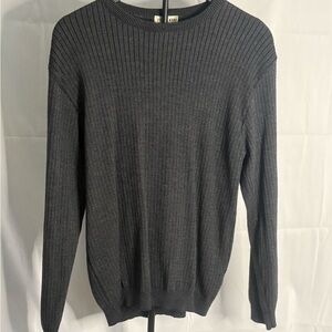 Elegant Charcoal Women's Crew Neck Sweater
